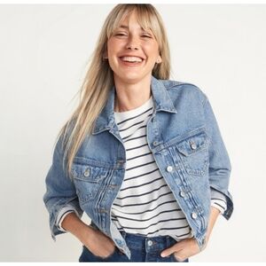 Old Navy Cropped Denim Jacket